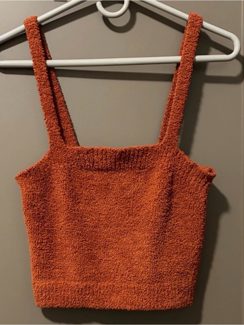 Forever 21 Fuzzy Knit Crop Tank Top